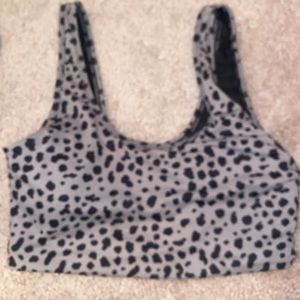 Balance athletica snow leopard bra